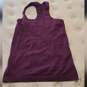 Lululemon Racerback Swiftly Plum Purple Heather Tank Top Size 4